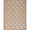 Outdoor Rugs-Kirkland's Home Sandstone Natural Trellis Outdoor Area Rug, 4X6 Tan/White