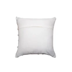 Pillows-Kirkland's Home Sandy Beige Hand Knotted Decorative Throw Pillow Tan/White