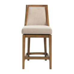 Bar Stools & Counter Height Stools-Kirkland's Home Sandy Beige Swivel 2-Pc. Square Counter Stool Set Tan