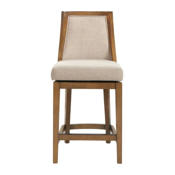 Bar Stools & Counter Height Stools-Kirkland's Home Sandy Beige Swivel 2-Pc. Square Counter Stool Set Tan