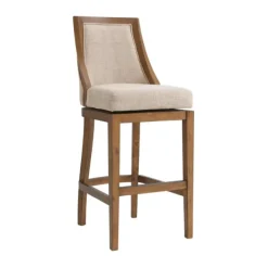 Bar Stools & Counter Height Stools-Kirkland's Home Sandy Beige Swivel 2-Pc. Square Bar Stool Set Tan