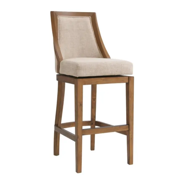 Bar Stools & Counter Height Stools-Kirkland's Home Sandy Beige Swivel 2-Pc. Square Bar Stool Set Tan
