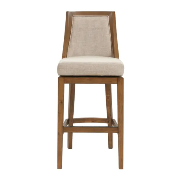 Bar Stools & Counter Height Stools-Kirkland's Home Sandy Beige Swivel Square Bar Stool Tan