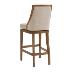Bar Stools & Counter Height Stools-Kirkland's Home Sandy Beige Swivel Square Bar Stool Tan