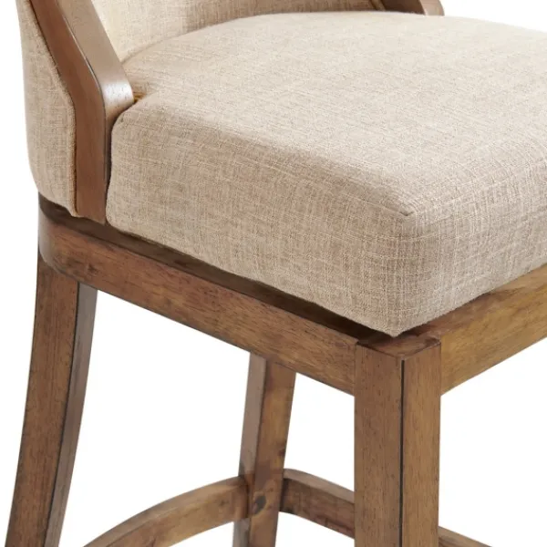 Bar Stools & Counter Height Stools-Kirkland's Home Sandy Beige Swivel Square Bar Stool Tan