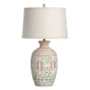 Table Lamps-Kirkland's Home Santa Fe Carved Motif Table Lamp Tan