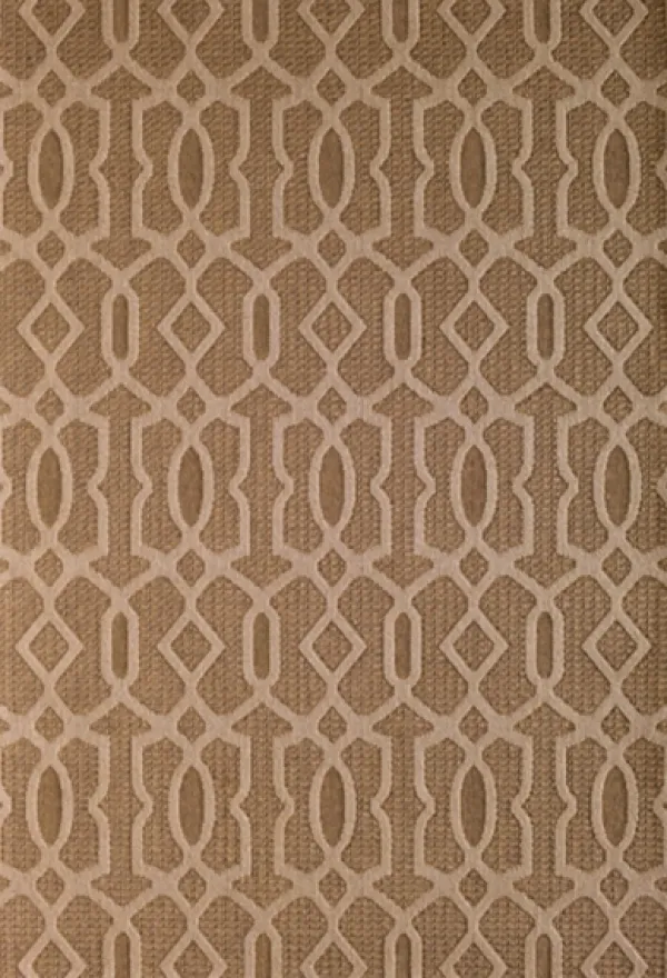 Outdoor Rugs-Kirkland's Home Santorini Fretwork Outdoor Area Rug, 5X7 Brown