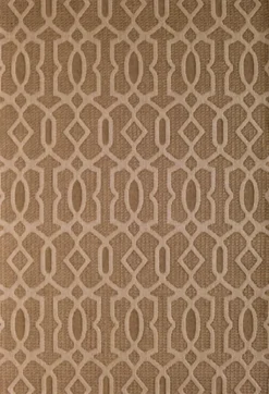 Outdoor Rugs-Kirkland's Home Santorini Fretwork Outdoor Area Rug, 6X9 Brown