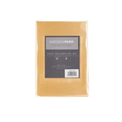Bed Sheets-Kirkland's Home Satin King 2-Pc. Pillow Case Set Gold