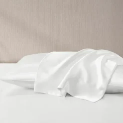 Bed Sheets-Kirkland's Home Satin King 2-Pc. Pillow Case Set White