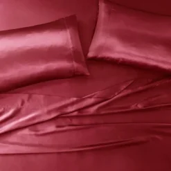 Bed Sheets-Kirkland's Home Satin King 2-Pc. Pillow Case Set Red