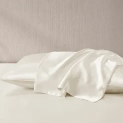 Bed Sheets-Kirkland's Home Satin King 2-Pc. Pillow Case Set Ivory