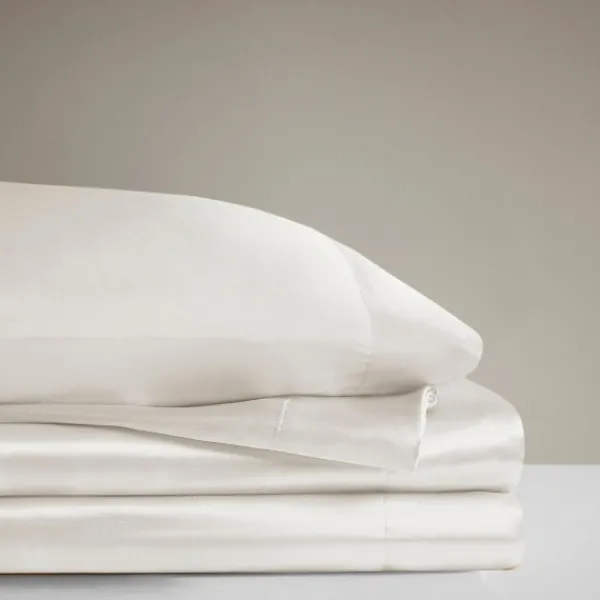Bed Sheets-Kirkland's Home Satin 6-Pc. Full Sheet Set Ivory