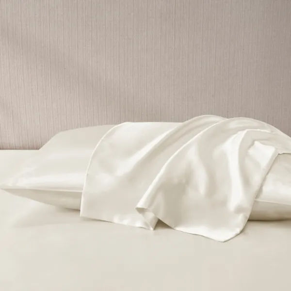 Bed Sheets-Kirkland's Home Satin Standard 2-Pc. Pillow Case Set Ivory
