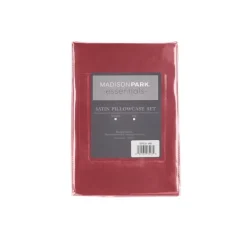 Bed Sheets-Kirkland's Home Satin Standard 2-Pc. Pillow Case Set Red