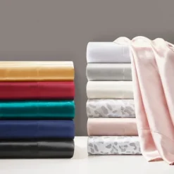 Bed Sheets-Kirkland's Home Satin Standard 2-Pc. Pillow Case Set Gold