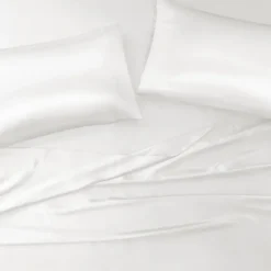 Bed Sheets-Kirkland's Home Satin Standard 2-Pc. Pillow Case Set White