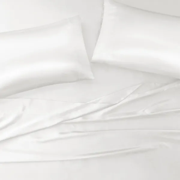 Bed Sheets-Kirkland's Home Satin Standard 2-Pc. Pillow Case Set White