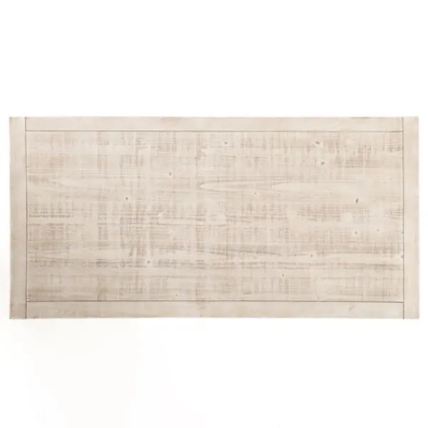 Coffee Tables-Kirkland's Home Savannah Cream Distressed Coffee Table Ivory