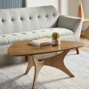 Coffee Tables-Kirkland's Home Savannah Wooden Triangle Coffee Table Brown