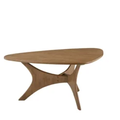 Coffee Tables-Kirkland's Home Savannah Wooden Triangle Coffee Table Brown