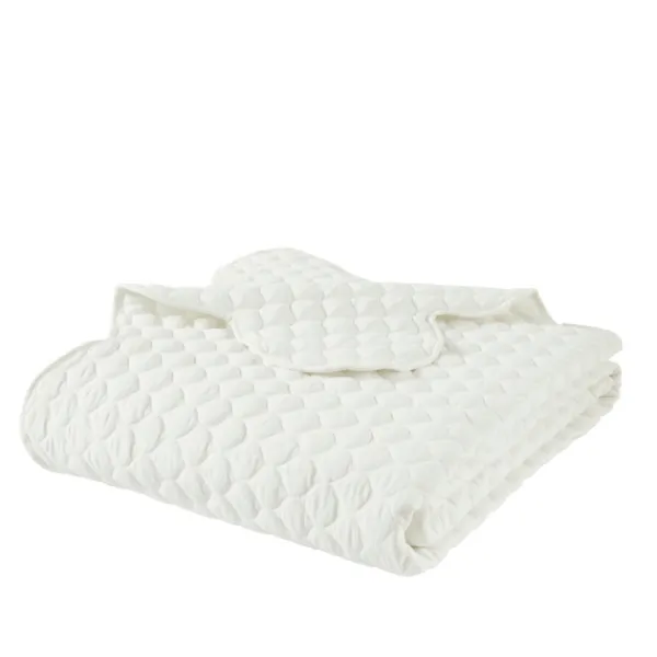 Quilts-Kirkland's Home Scalloped Crinkle 3-Pc. Cali King Quilt Set Ivory