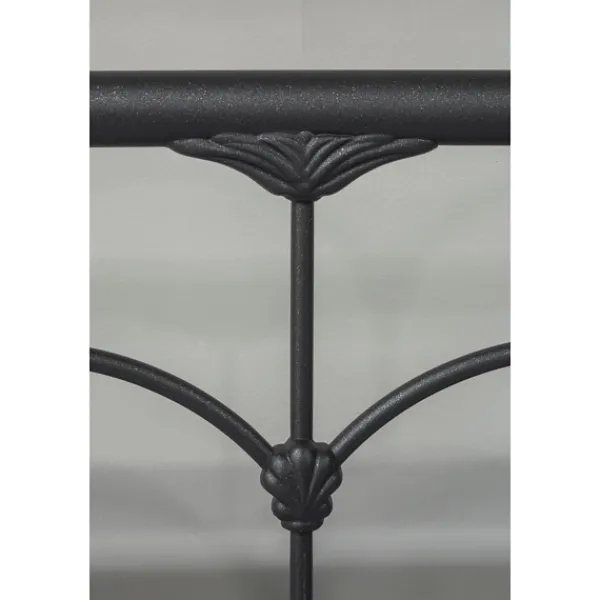 Beds & Headboards-Kirkland's Home Scalloped Metal Josie King Headboard Black