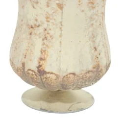 Vases-Kirkland's Home Scalloped Rustic Glass Cup Vases, Set Of 2 Brown