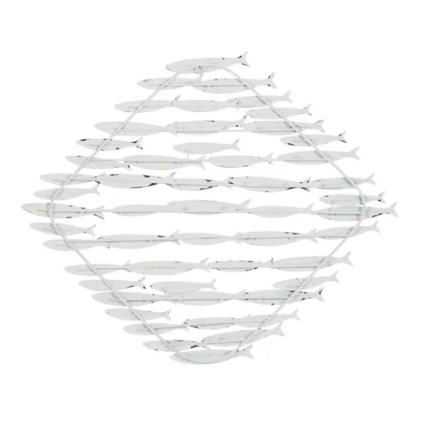 Wall Plaques-Kirkland's Home Schooling Fish Metal Wall Plaque Blue
