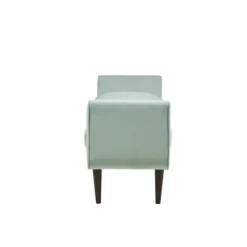 Benches & Ottomans-Kirkland's Home Seafoam Velvet Bench Green