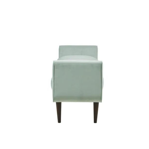 Benches & Ottomans-Kirkland's Home Seafoam Velvet Bench Green