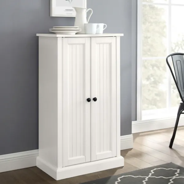 Cabinets & Sideboards-Kirkland's Home Seaside Accent Cabinet White
