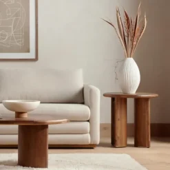 Accent & End Tables-Kirkland's Home Seasoned Paden Wood Accent Table Brown