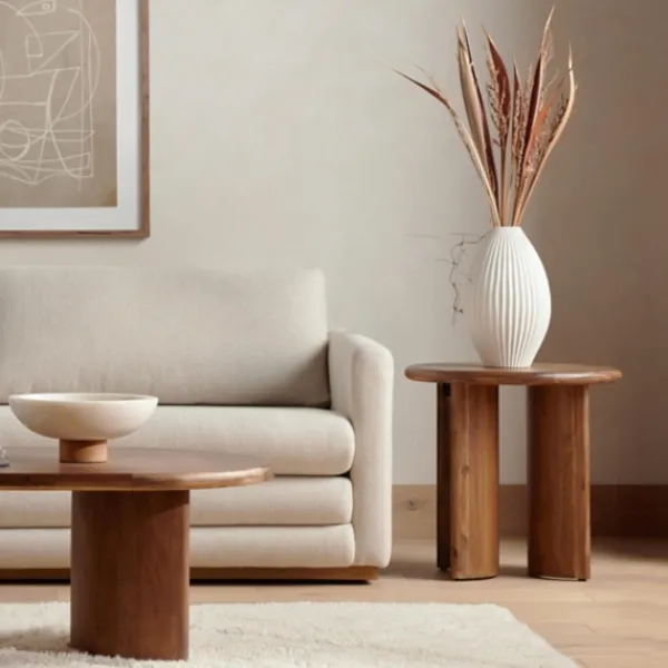 Accent & End Tables-Kirkland's Home Seasoned Paden Wood Accent Table Brown