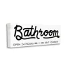 Wall Quotes & Signs-Kirkland's Home Seat Yourself Sign Canvas Art Print Black/White