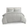 Comforters-Kirkland's Home Seersucker 3-Pc. Cali King Comforter Set Gray