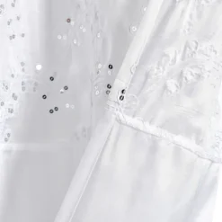 Shower Curtains-Kirkland's Home Sequined Shower Curtain White