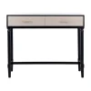 Console Tables-Kirkland's Home Serena 2-Drawer Console Table Black