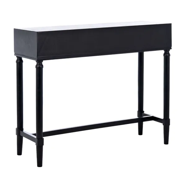 Console Tables-Kirkland's Home Serena 2-Drawer Console Table Black
