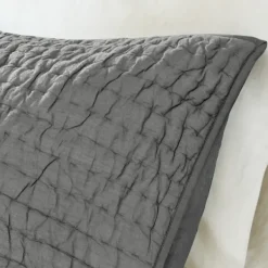 Bedspreads & Coverlets-Kirkland's Home Serene Quilted 3-Pc. Queen Coverlet Set Gray