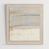 Framed Art-Kirkland's Home Serenity Blue I Shadowbox Art Print Ivory/Blue/Gold