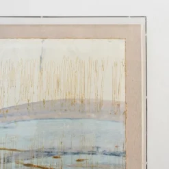 Framed Art-Kirkland's Home Serenity Blue Ii Shadowbox Art Print Ivory/Blue/Gold