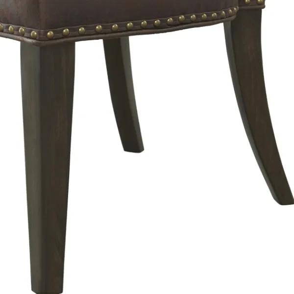 Dining Chairs-Kirkland's Home Sevana Faux Leather Dining Chairs, Set Of 2 Brown