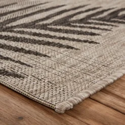 Outdoor Rugs-Kirkland's Home Shaded Palms Captiva Outdoor Area Rug, 7X9 Brown/Tan