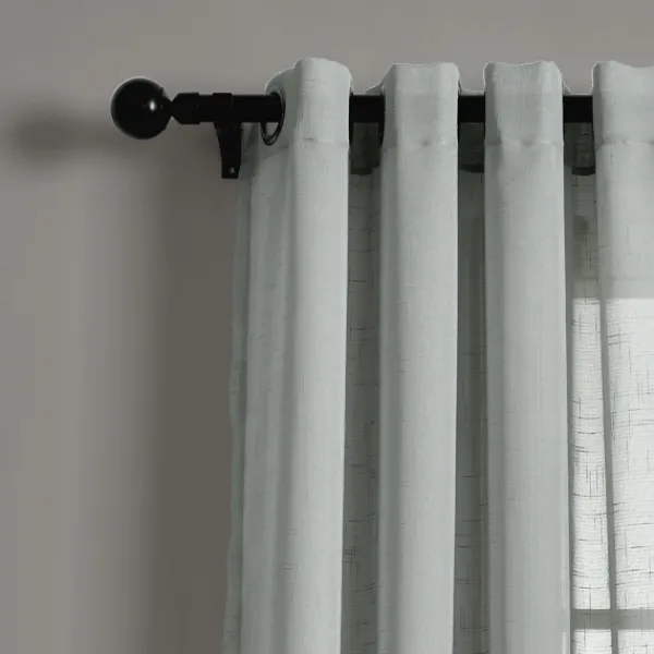 Curtains & Drapes-Kirkland's Home Sheer Birdie Curtain Panel Set, 84 In. Gray