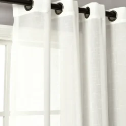 Curtains & Drapes-Kirkland's Home Sheer Grommet Curtain Panel Set, 84 In. White