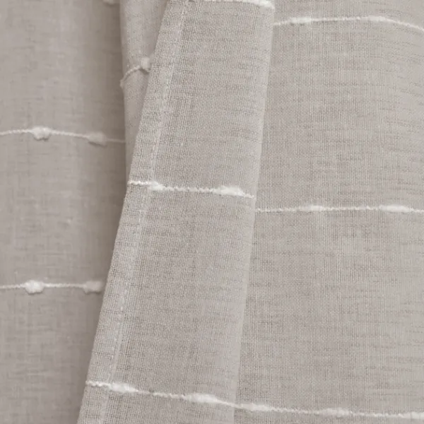 Curtains & Drapes-Kirkland's Home Sheer Textured Curtain Panel Set, 84 In. Gray