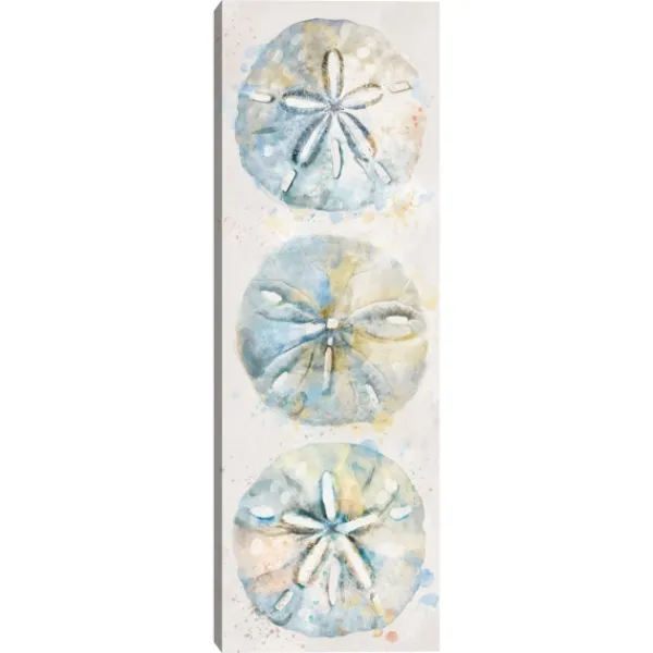 Canvas Art-Kirkland's Home Shell Panel Ii Giclee Canvas Art Print Blue/White
