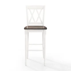 Bar Stools & Counter Height Stools-Kirkland's Home Shelly Classic Bar Stools, Set Of 2 White