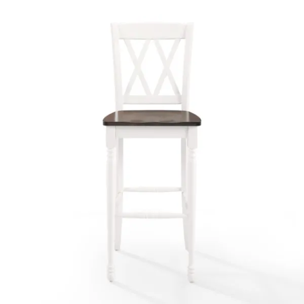 Bar Stools & Counter Height Stools-Kirkland's Home Shelly Classic Bar Stools, Set Of 2 White